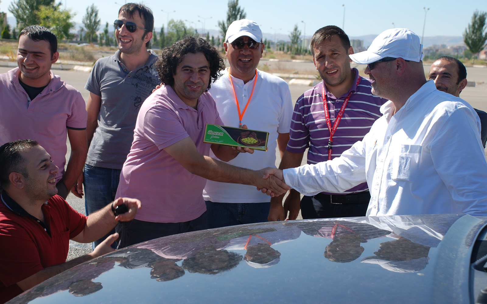 İş güvenliği eğitimi kapsamında kaygan zeminde kontrollü sürüş yarışmasında birinci oldum.